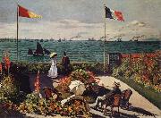 Claude Monet Terrace at Sainte Spain oil painting artist